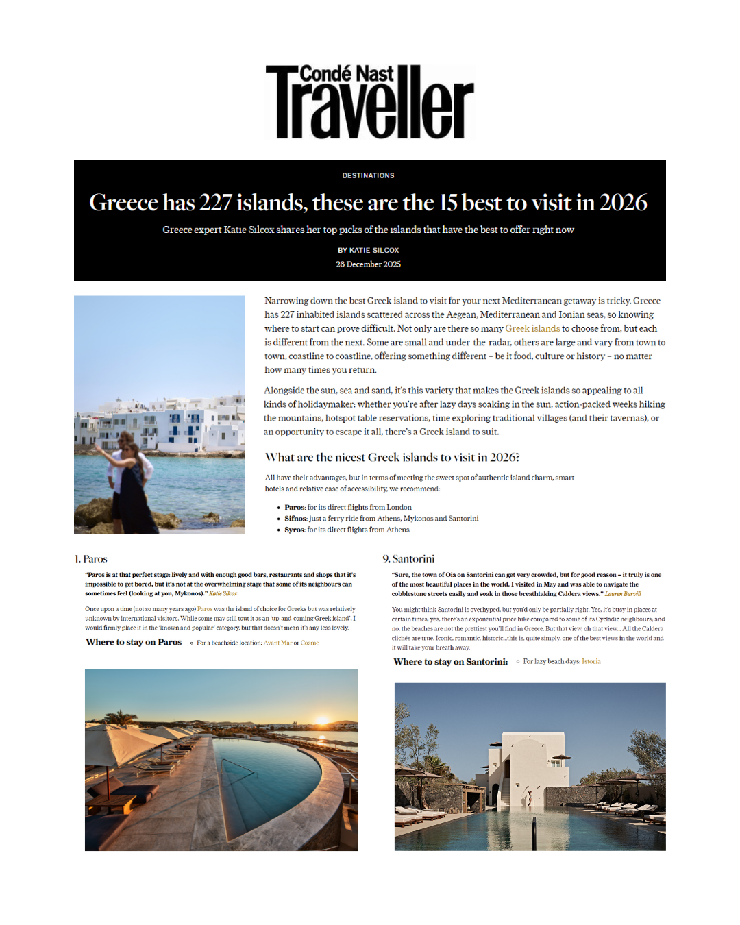 Conde Nast Traveller (UK) – January 2026